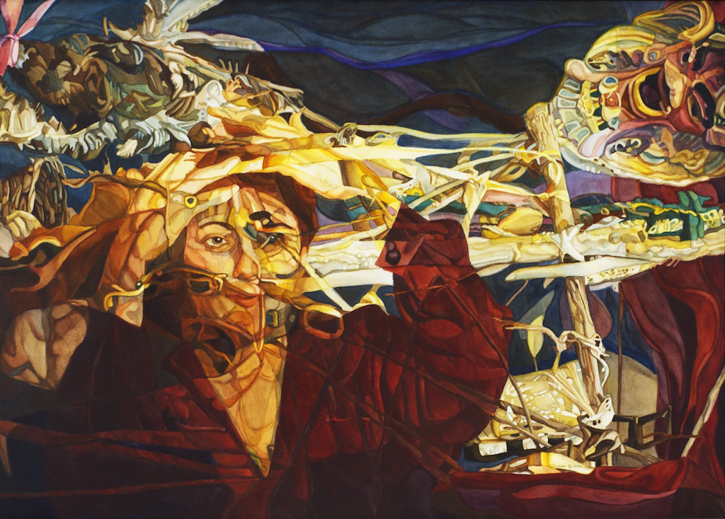 Gorgona with Mask and Bird, 1998